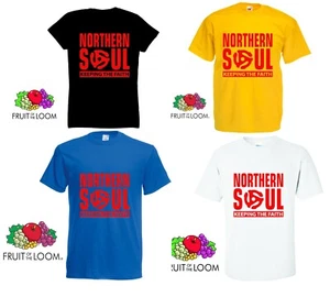 NORTHERN SOUL KEEPING THE FAITH T-SHIRT SIZES SMALL TO 2XL - Picture 1 of 1
