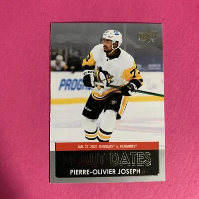 🐶  2021-22 Upper Deck Series 1 Debut Dates Pierre-Olivier Joseph #DD-10 - Image 1 of 2
