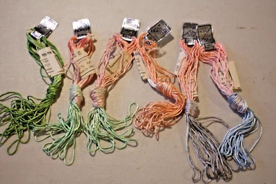 Varicor MME Maia Variegated Embroidery Thread yarn 6 Skeins 6 meters ech vintage - Image 1 of 4