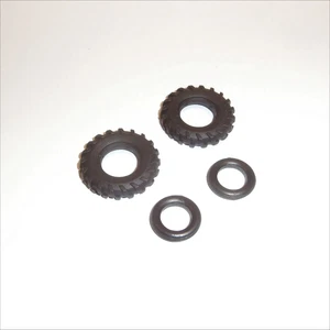 Matchbox King Size K4 K11 Tractor Tires Set of 4 Black Tyres Pack #17 - Picture 1 of 5