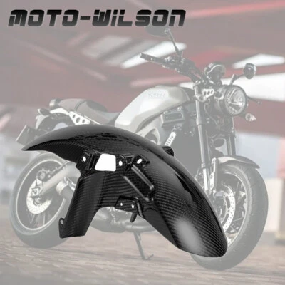 Guardabarros delantero de fibra de carbono brillante para Yamaha XSR900 XSR 900 2016+ Foto 1 de 4