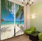 Look At Sea From Tree 3D Curtain Blockout Photo Print Curtains Fabric Window