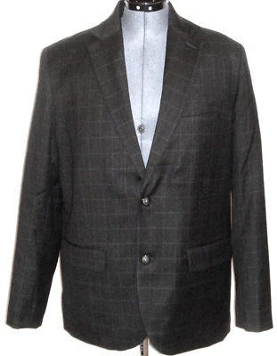 LL Bean Men's Wool Blazer Jacket size 40 R Gray Plaid - Image 1 of 4