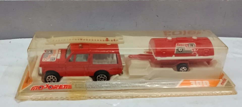 MAJORETTE 1/64  RANGE ROVER POMPIERI      N° 376   MADE IN FRANCE ANNI 80 - Immagine 1 di 3
