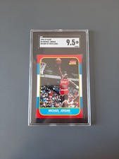 Michael Jordan Rookie Reprint - 1996 Fleer Decade of Excellence - SGC 9.5