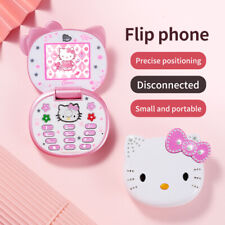 Unlocked Hello Kitty Flip Cute Small Mini Phone For Girls Women Dual Sim Gifts
