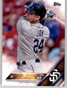 2016 Topps Serie 2 Jon Jay Basiskarte MLB PWE Set Break John Padres #385 - Bild 1 von 2