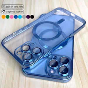 Clear Transparent Case Soft TPU Cover for iPhone 16 15 14 13 12 11 Magsafe - Picture 1 of 79
