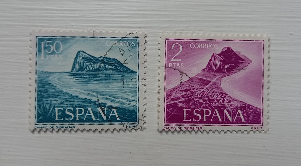 Complete Spain / España used stamp set: 1969 Gibraltar definitives - Image 1 of 1