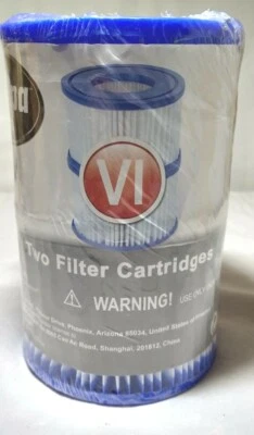 NEW 2 PCS Bestway Type VI Spa Filter Cartridge for Lay-Z-Spa Twin Pack 58323 - Image 1 of 2