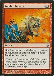 MTG - Premium Deck Fire & Lightning - Sudden Impact - Foil - NM - Picture 1 of 1