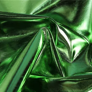 Metallic Faux Leather Shiny Fabric Sewing for Fancy Dress Costume Clubwear DIY - Picture 1 of 24
