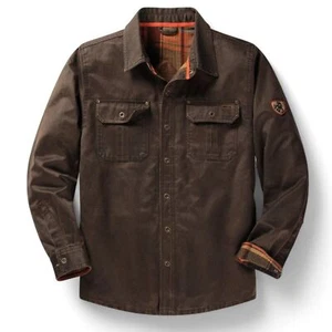 Legendary Whitetails Men's Sz L Tobacco Concealed Carry Journeyman Shirt Jacket - Picture 1 of 11