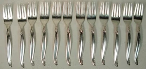 LEILANI 1847 ROGERS BROS SILVERPLATE 12 SALAD FORKS 1961 - Picture 1 of 3
