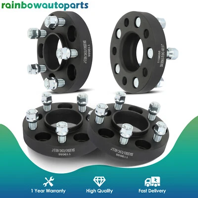 4PC 1" (25mm) Hubcentric Wheel Spacers 5x4.5 5x114.3 for 2017 2018 Ford Mustang - Image 1 of 4