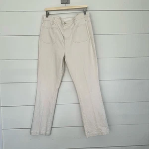 Mother Superior Women’s 33 Act Natural Hustler Patch Pocket Flood Jeans New NWT - Picture 1 of 7