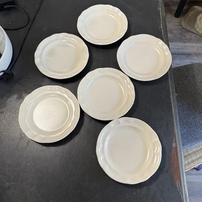 Pfaltzgraff Tea Rose Salad Plates 7" Set Of 6 Solid - Image 1 of 4