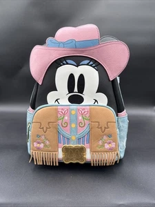New Loungefly Disney Minnie Mouse Cowgirl Backpack Cosplay - Picture 1 of 9