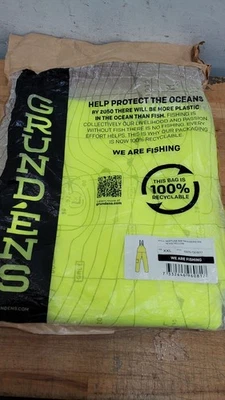 Grundens Neptuno Babero Pantalones 509 Para Hombres XXL HI Vis Amarillo-Nuevo Sellado Foto 1 de 4