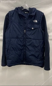 The North Face Youth Navy Hooded Jacket Size L/G (14)16 - Picture 1 of 4