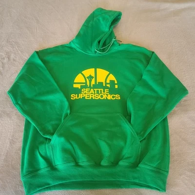 Seattle Supersonics Retro Vintage Pullover Cotton Blend Hoodie Sweatshirt Unisex - Image 1 of 4
