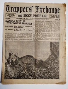 1918 Vintage Trappers Exchange Furs Hides E.W Biggs Kansas City Missouri 31 Page - Picture 1 of 18