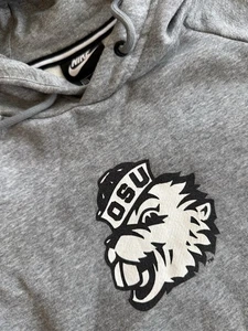 Nike Oregon State OSU Sweatshirt Pullover Rally Hoodie Gray Sz XS NCAA - Picture 1 of 13