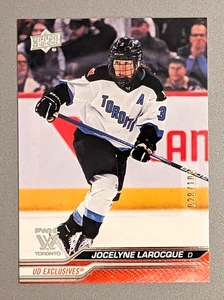 Jocelyne Larocque 2024 Upper Deck PWHL First Edition #47 UD Exclusives 028/100 - Picture 1 of 2