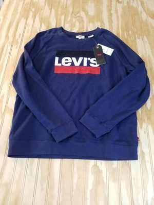 Sudadera Levis Talla L Azul Oscuro Logo Y2K (NUEVA CON ETIQUETAS) Foto 1 de 4