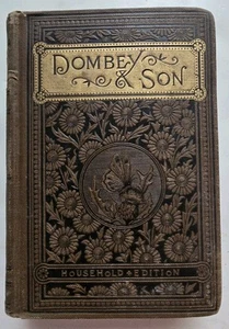 DOMBEY AND SON Charles Dickens Illustrated Household Edition F. Barnard Antique - Picture 1 of 23