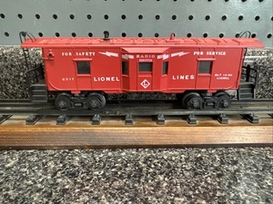 De colección Lionel Lines Radio Equipado Bay Window 6517 Caboose BLT 12-55 - Imagen 1 de 10