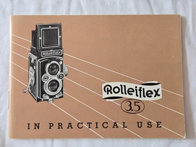 Original Rolleiflex 3.5 Manual Rollei Instruction - Image 1 of 2