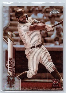2020 Topps Chrome #80 Pete Alonso Sepia Refractor - Picture 1 of 2