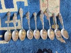 Vintage LOT 9 Native American Indian Sterling Silver Spoons Full Figure Chiefs+