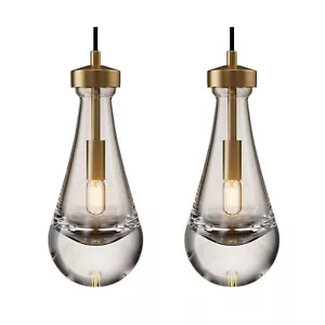 Pendant Light Fixtures,Modern Pendant Lights Kitchen Island,Brass Hanging Lig... - Picture 1 of 7