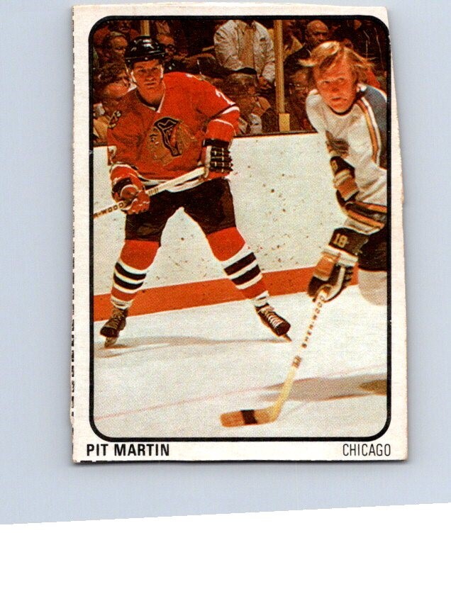 6 cardsVINTAGE HOCKEY CARD LIPTON SOUP 1974 CHICAGO PIT MARTIN mahovlich unger +