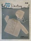 Peter Pan Darling yarn DK Baby’s knitting pattern P238 jacket & bonnet 18/20”