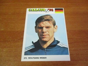 Fig. WOLFGANG WEBER footballers - GERMANY OCC. 1974 EDIRAF World Cup #272