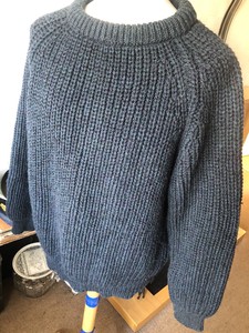 Chunky-Knit Crew Neck Woolen 