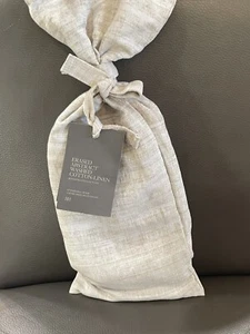 Restoration Hardware Erased Abstract Cotton Linen Standard Size Sham Dune $90 - Picture 1 of 8