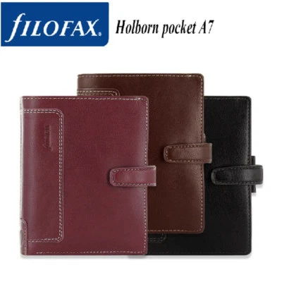 Filofax A5/Personal/Pocket Holborn Diary Planner Leather Notebook Organiser Gift - Bild 1 von 4