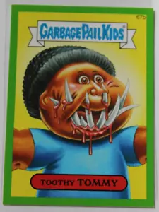 GARBAGE PAIL KIDS 2014 series 2 "GREEN" # 67b "Tommy Tooth" - Picture 1 of 4