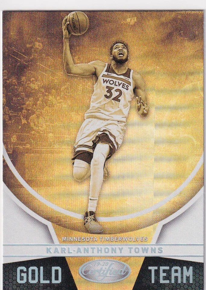 2019-20 CERTIFIED GOLD TEAM INSERTS KARL-ANTHONY TOWNS TIMBERWOLVES - D1394 - Image 1 of 2