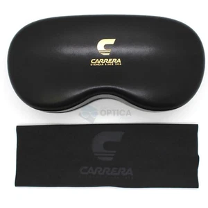 NUEVO CARRERA Estuche para Gafas Gafas de Sol Estuche Rígido Negro con Paño de Limpieza Auténtico - Imagen 1 de 4