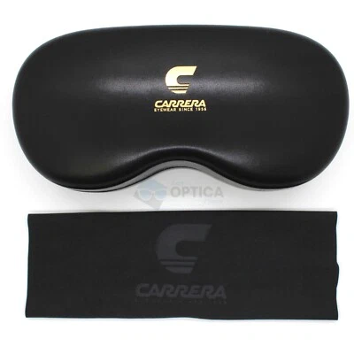 全新 Carrera 眼镜盒 太阳镜 硬壳 黑色 带清洁布 正品 — 第 1/4 张图片