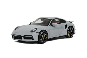 Porsche 911 992 Turbo S 2020 (gris) modelo de auto de resina 1/18 de GT Spirit GT431 - Imagen 1 de 7