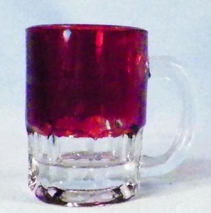 Ruby Stain Candy Scoop Excelsior Springs MO Mug Early American Pattern Glass 2 - Picture 1 of 6