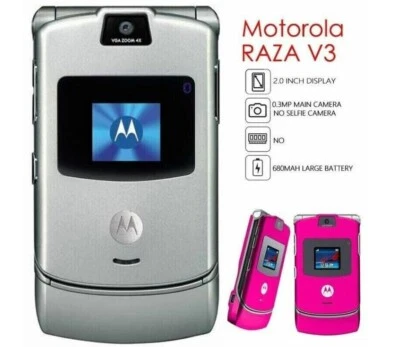 Motorola RAZR V3 Retro Flip Phone - All Colours Unlocked - Pristine GRADE A+ - Image 1 of 4