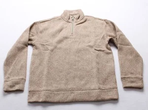 Old Navy Boy's Fleece Quarter-Zip Pullover Sweater CA4 Oatmeal Large (10-12) NWT - Picture 1 of 3