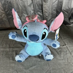 Disney’s Lilo & Stitch Easter Bunny Stitch Medium Plush Stuffed Animal 10” NWT - Picture 1 of 4